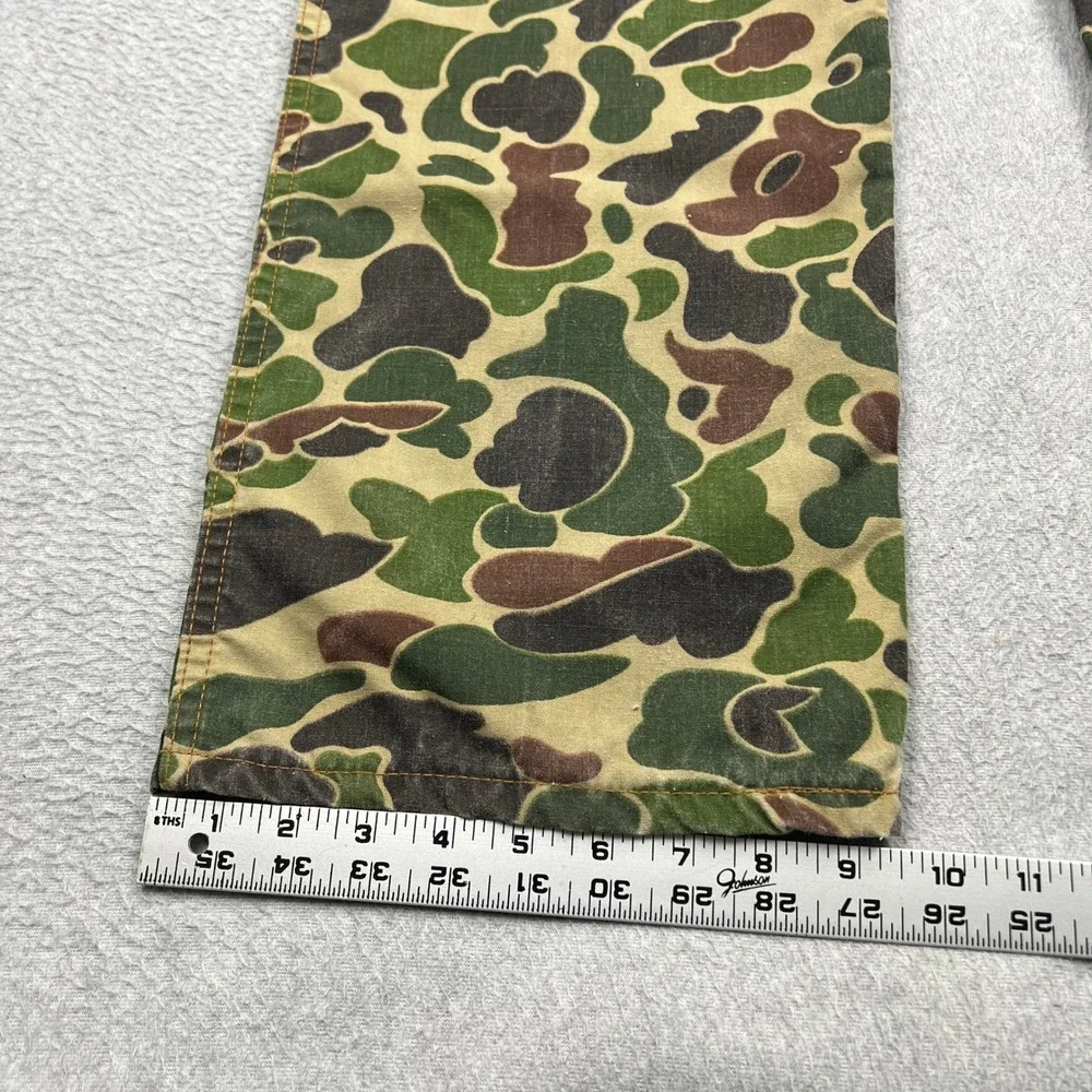 VTG Saf-T-Bak Frog Skin Pants Mens 36x30* Camo Duck Hunt Talon 42 USA Made Retro